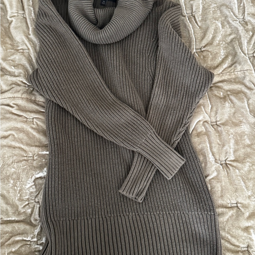 Banana Republic Taupe Cowl Neck Sweater